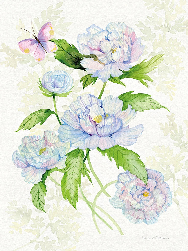 Floral Delight II Butterflies by Kathleen Parr McKenna