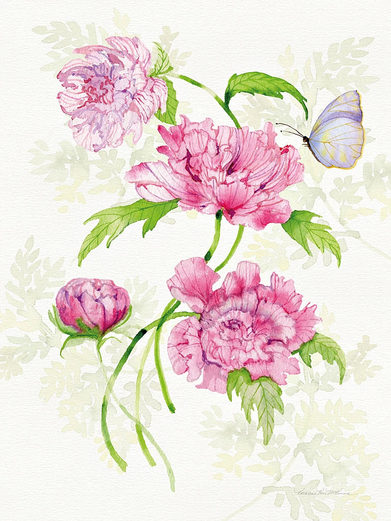 Floral Delight III Butterflies by Kathleen Parr McKenna