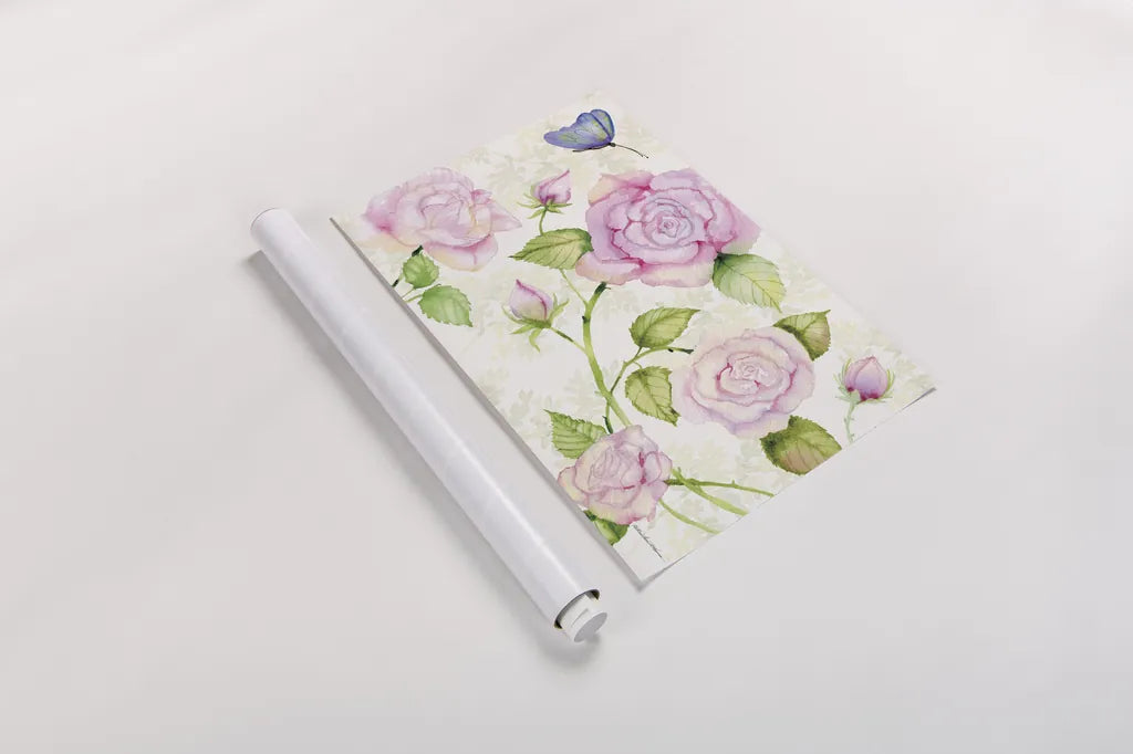 Floral Delight VI Butterflies by Kathleen Parr McKenna. shown as a rolled paper print. Available as archival giclee rolled canvas, fine art paper, or poster print. SKU 79598i.