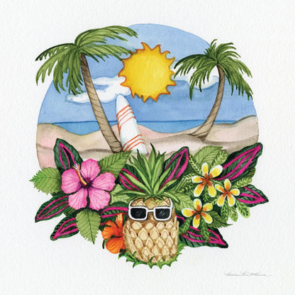 Fun in the Sun by Kathleen Parr McKenna. SKU 91399a. Archival Giclee Fine art print for wall decor.