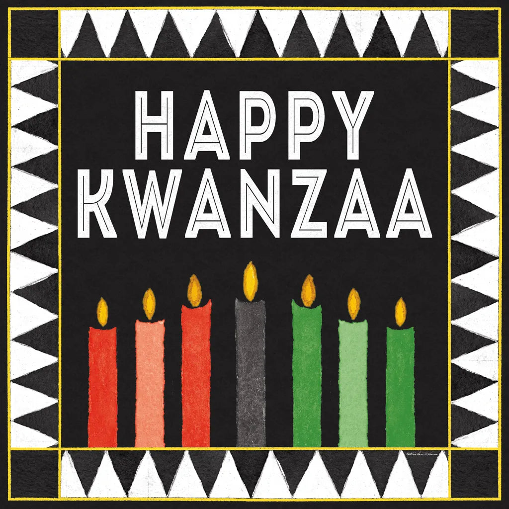 Happy Kwanzaa II by Kathleen Parr McKenna. SKU 67446a. Archival Giclee Fine art print for wall decor.