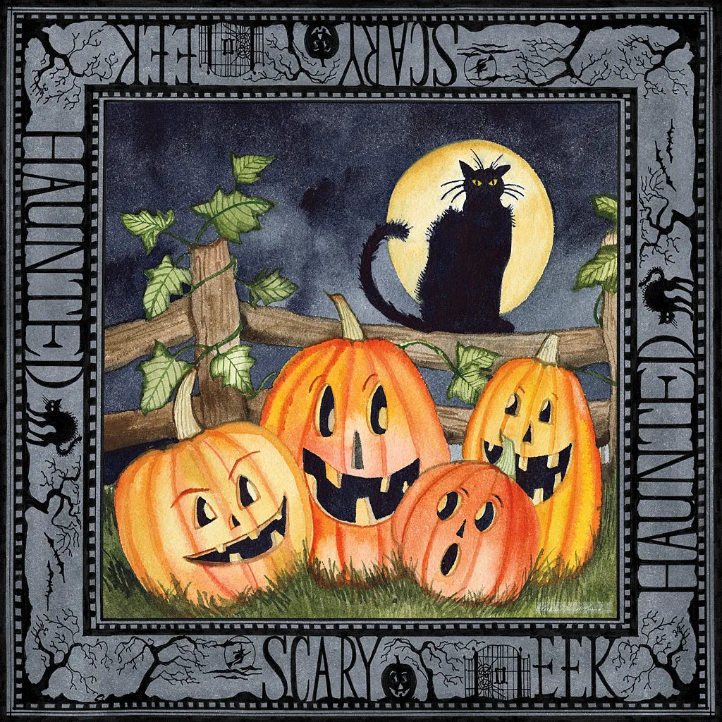 Haunting Halloween Night I by Kathleen Parr McKenna. SKU 39663a. Archival Giclee Fine art print for wall decor.