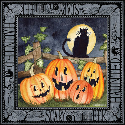 Haunting Halloween Night I by Kathleen Parr McKenna. SKU 39663a. Archival Giclee Fine art print for wall decor.