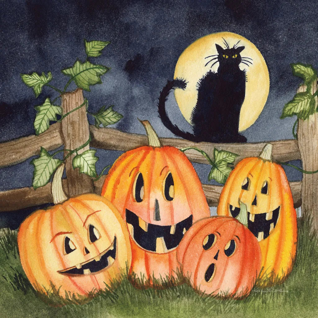 Haunting Halloween Night I No Border by Kathleen Parr McKenna. SKU 47607a. Archival Giclee Fine art print for wall decor.
