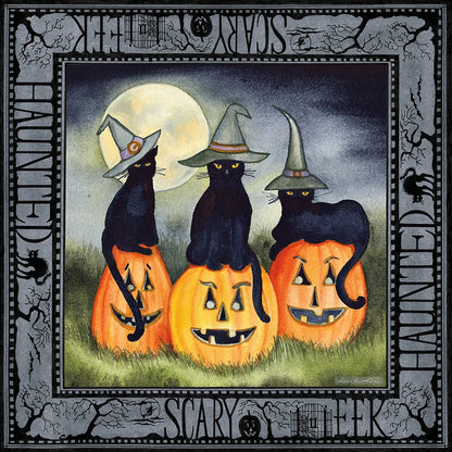 Haunting Halloween Night II by Kathleen Parr McKenna. SKU 39664a. Archival Giclee Fine art print for wall decor.