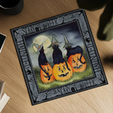 Haunting Halloween Night II Flipped Text by Kathleen Parr McKenna. Shown as a detailed flat fine art print, highlighting archival giclee quality. Available as an archival giclee rolled canvas, fine art paper, or poster print. SKU 59535a.