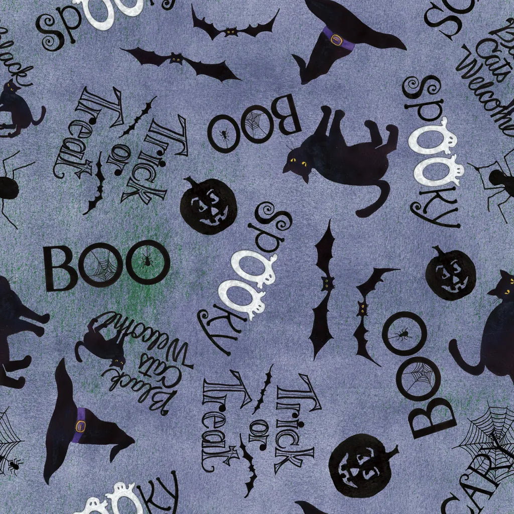 Haunting Halloween Night Pattern IIA by Kathleen Parr McKenna. SKU 42846a. Archival Giclee Fine art print for wall decor.