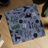 Haunting Halloween Night Pattern IIA by Kathleen Parr McKenna. Shown as a detailed flat fine art print, highlighting archival giclee quality. Available as an archival giclee rolled canvas, fine art paper, or poster print. SKU 42846a.