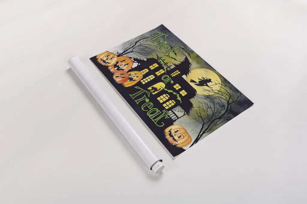 Haunting Halloween Night VI by Kathleen Parr McKenna. shown as a rolled paper print. Available as archival giclee rolled canvas, fine art paper, or poster print. SKU 39668i.