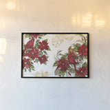 Holiday Happiness VII by Kathleen Parr McKenna. shown as a paper print in a black flame. Available as a archival giclee rolled canvas, fine art paper, or poster print. SKU 41672i.