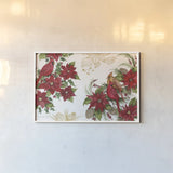 Holiday Happiness VII by Kathleen Parr McKenna. shown as a paper print in a white frame. Available as a archival giclee rolled canvas, fine art paper, or poster print. SKU 41672i.