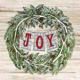 Holiday Saying I on Wood Plaid by Kathleen Parr McKenna. SKU 37356a. Archival Giclee Fine art print for wall decor.