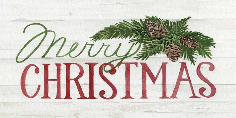 Holiday Saying II on Wood Whitewash Dark by Kathleen Parr McKenna