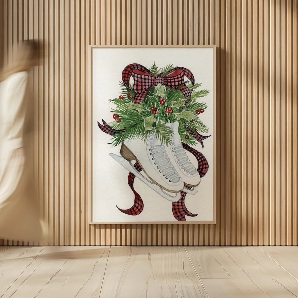 Holiday Sports I by Kathleen Parr McKenna. shown as over sized large wall art. Available as an archival giclee rolled canvas, fine art paper, or poster print. SKU 31739h.