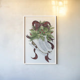 Holiday Sports I by Kathleen Parr McKenna. shown as a paper print in a white frame. Available as a archival giclee rolled canvas, fine art paper, or poster print. SKU 31739h.