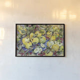 Just Picked by Kathleen Parr McKenna. shown as a paper print in a black flame. Available as a archival giclee rolled canvas, fine art paper, or poster print. SKU 48701i.