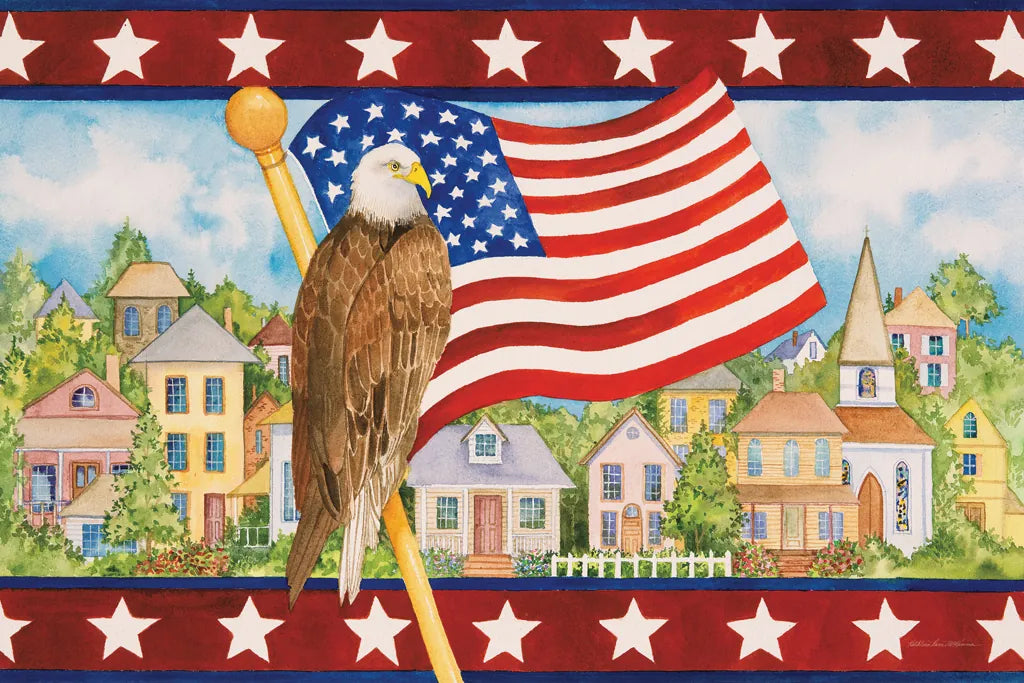 Land of Liberty by Kathleen Parr McKenna. SKU 41296i. Archival Giclee Fine art print for wall decor.