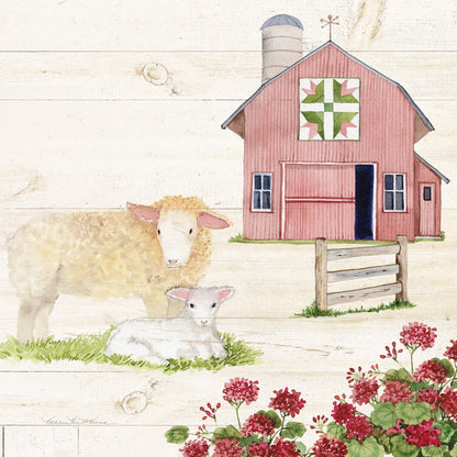 Life on the Farm II by Kathleen Parr McKenna. SKU 34551a. Archival Giclee Fine art print for wall decor.