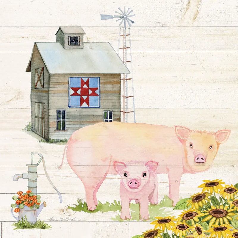 Life on the Farm III by Kathleen Parr McKenna. SKU 34552a. Archival Giclee Fine art print for wall decor.