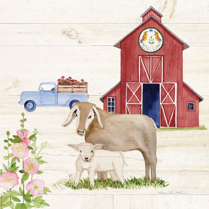 Life on the Farm IV by Kathleen Parr McKenna. SKU 34553a. Archival Giclee Fine art print for wall decor.
