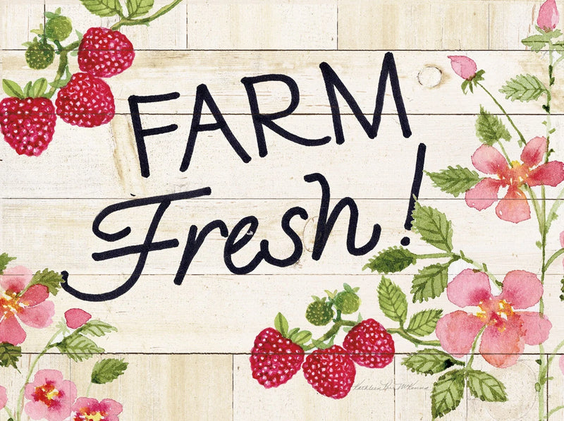 Life on the Farm Sign I by Kathleen Parr McKenna