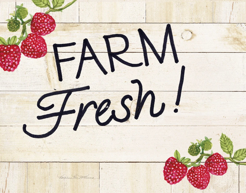 Life on the Farm Sign I v2 by Kathleen Parr McKenna