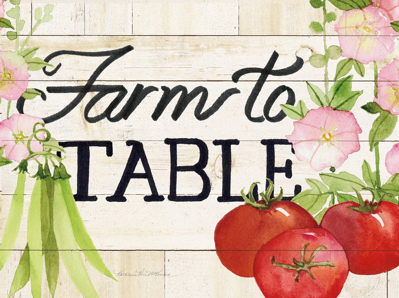 Life on the Farm Sign III by Kathleen Parr McKenna