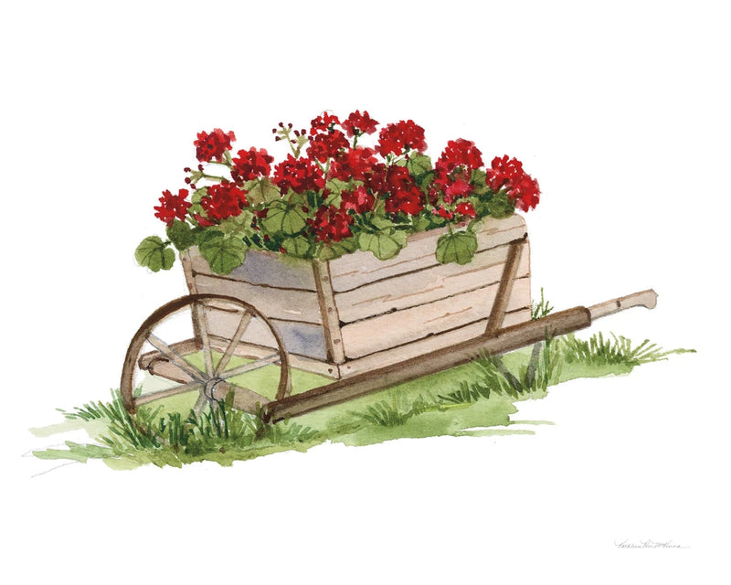 Life on the Farm Wheelbarrow Element by Kathleen Parr McKenna