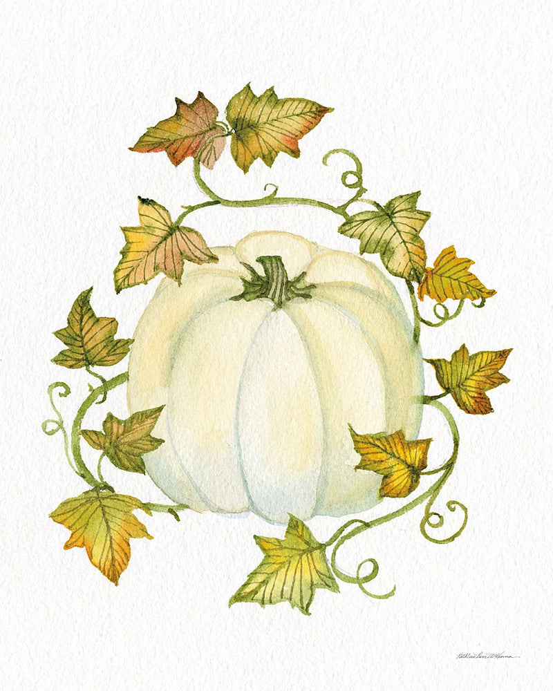 Pumpkin and Vines III by Kathleen Parr McKenna
