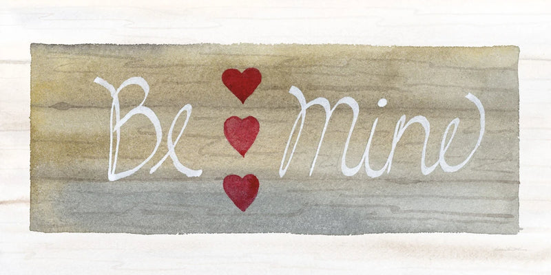 Rustic Valentine Be Mine by Kathleen Parr McKenna