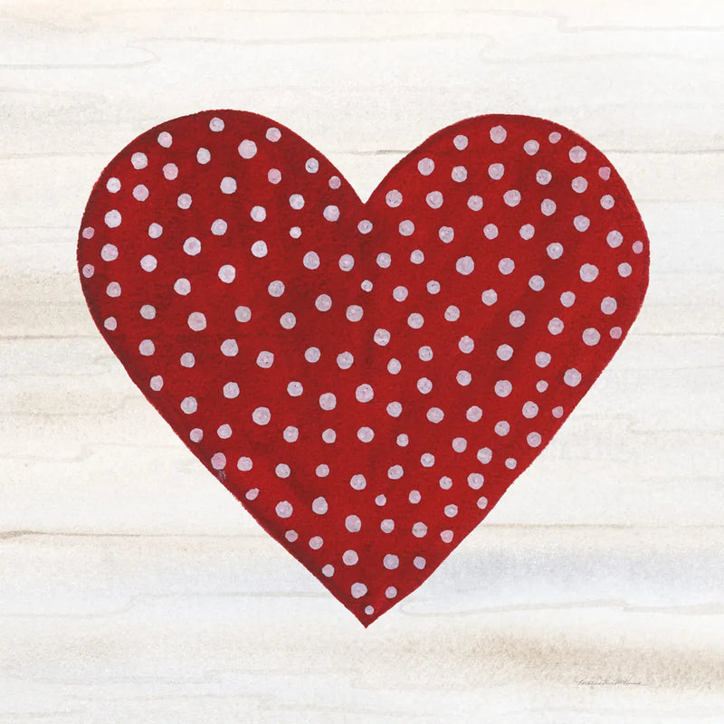 Rustic Valentine Heart I by Kathleen Parr McKenna. SKU 46675a. Archival Giclee Fine art print for wall decor.