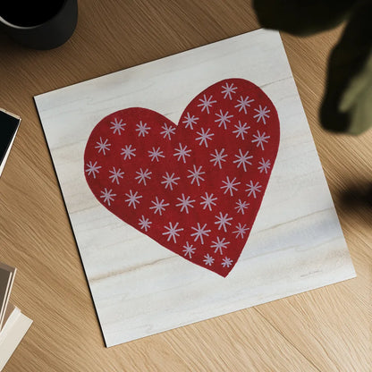 Rustic Valentine Heart II by Kathleen Parr McKenna. Shown as a detailed flat fine art print, highlighting archival giclee quality. Available as an archival giclee rolled canvas, fine art paper, or poster print. SKU 46676a.