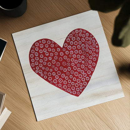 Rustic Valentine Heart III by Kathleen Parr McKenna. Shown as a detailed flat fine art print, highlighting archival giclee quality. Available as an archival giclee rolled canvas, fine art paper, or poster print. SKU 46677a.