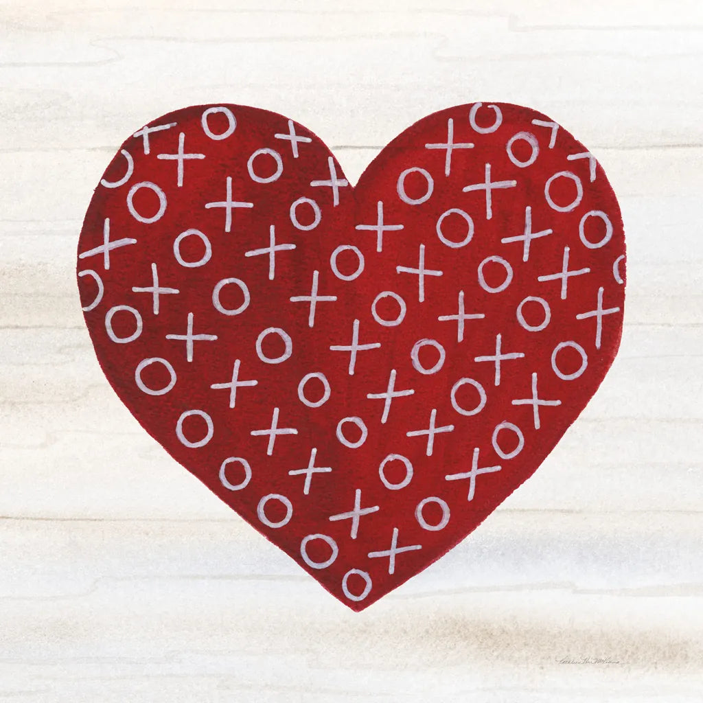Rustic Valentine Heart IV by Kathleen Parr McKenna. SKU 46678a. Archival Giclee Fine art print for wall decor.