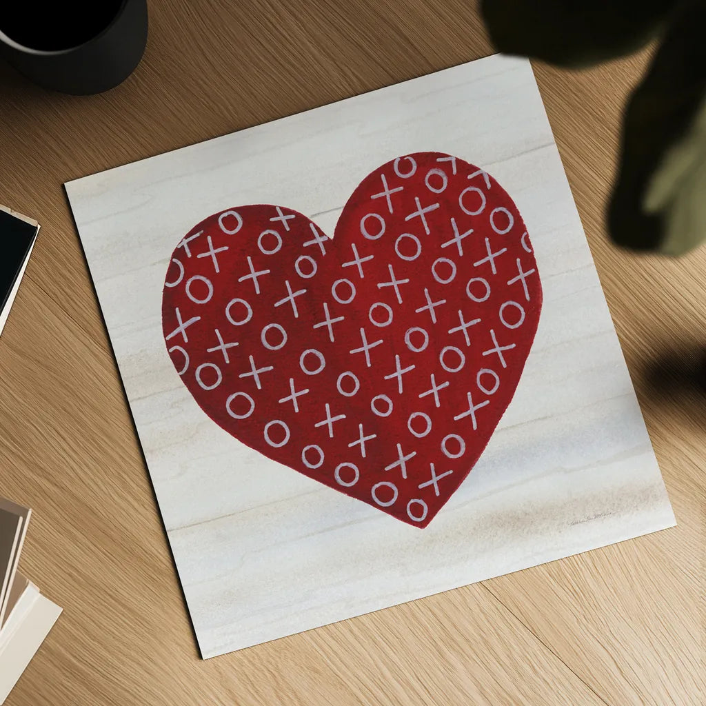 Rustic Valentine Heart IV by Kathleen Parr McKenna. Shown as a detailed flat fine art print, highlighting archival giclee quality. Available as an archival giclee rolled canvas, fine art paper, or poster print. SKU 46678a.