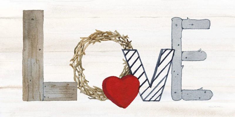 Rustic Valentine Love by Kathleen Parr McKenna