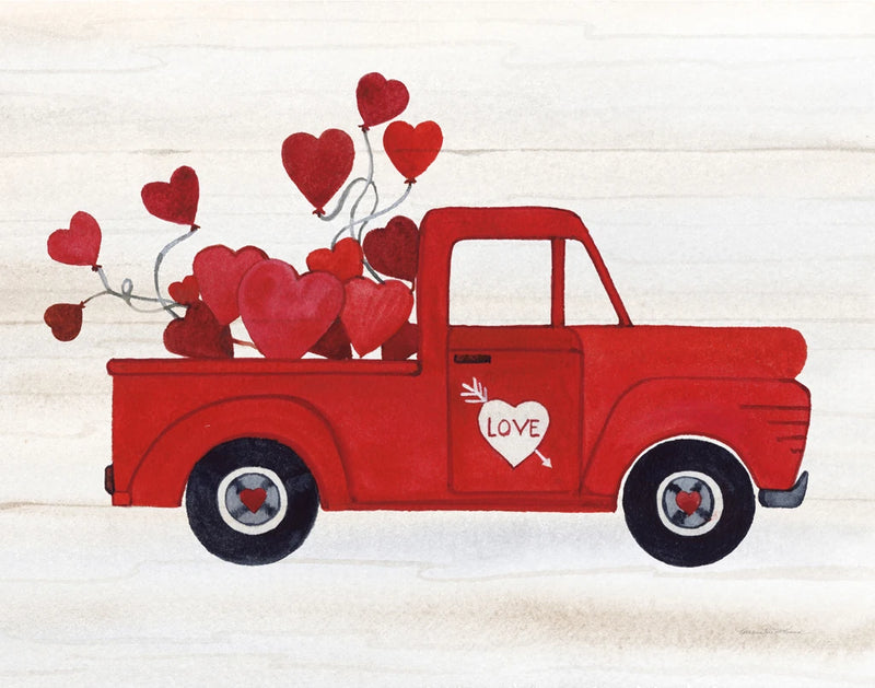 Rustic Valentine Truck by Kathleen Parr McKenna