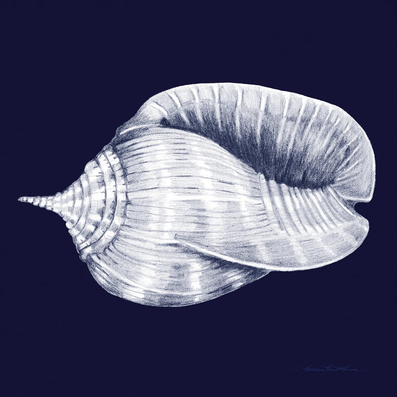Shells II Blue and White v2 by Kathleen Parr McKenna
