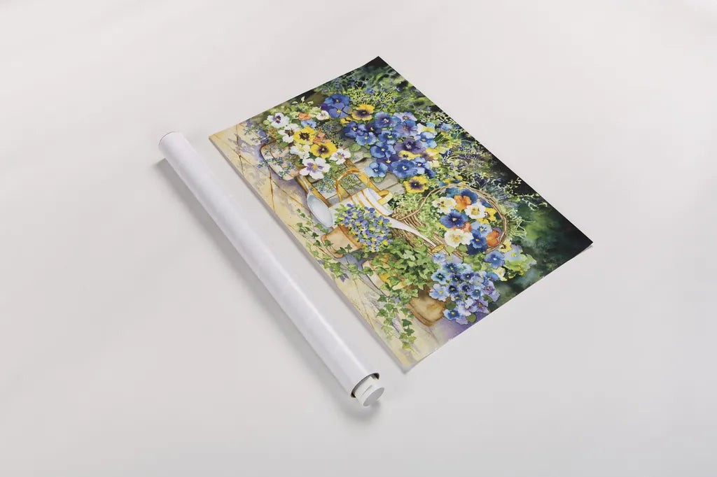 Simply Charming by Kathleen Parr McKenna. shown as a rolled paper print. Available as archival giclee rolled canvas, fine art paper, or poster print. SKU 47976i.