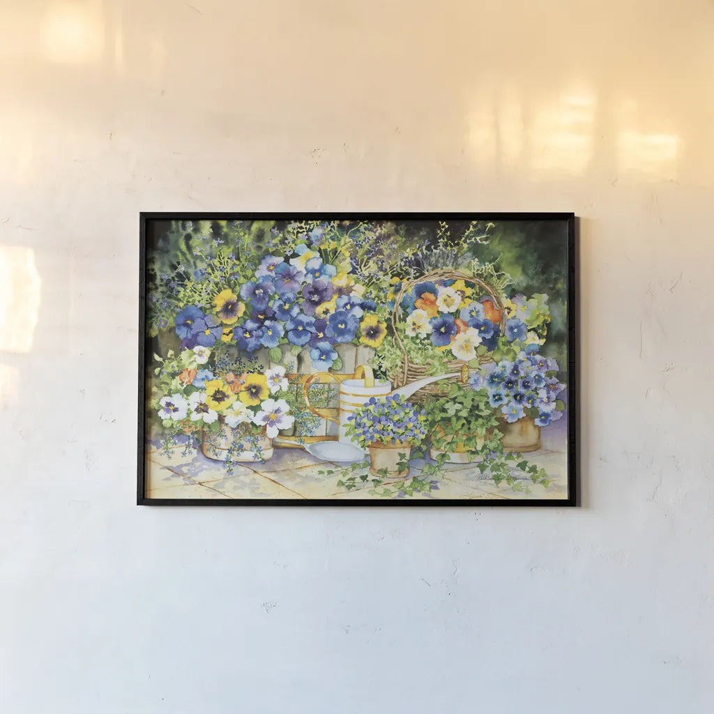 Simply Charming by Kathleen Parr McKenna. shown as a paper print in a black flame. Available as a archival giclee rolled canvas, fine art paper, or poster print. SKU 47976i.