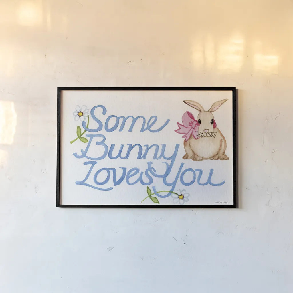 Spring Saying II by Kathleen Parr McKenna. shown as a paper print in a black flame. Available as a archival giclee rolled canvas, fine art paper, or poster print. SKU 24715i.