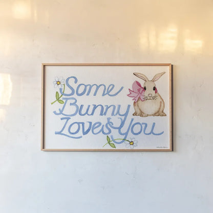 Spring Saying II by Kathleen Parr McKenna. shown as a paper print in a natural frame. Available as a archival giclee rolled canvas, fine art paper, or poster print. SKU 24715i.