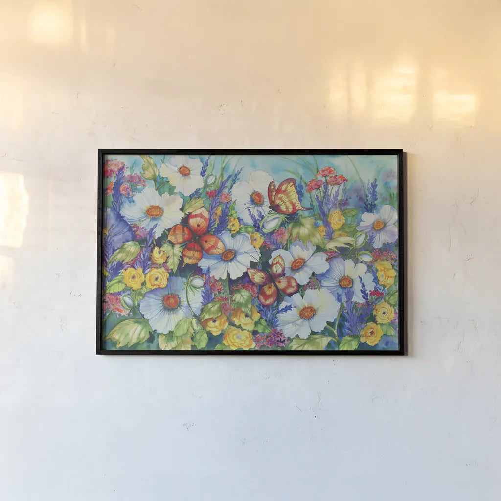 Sweetly Succulent by Kathleen Parr McKenna. shown as a paper print in a black flame. Available as a archival giclee rolled canvas, fine art paper, or poster print. SKU 47972i.