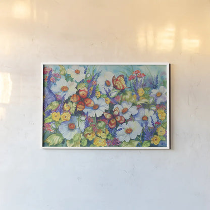 Sweetly Succulent by Kathleen Parr McKenna. shown as a paper print in a white frame. Available as a archival giclee rolled canvas, fine art paper, or poster print. SKU 47972i.