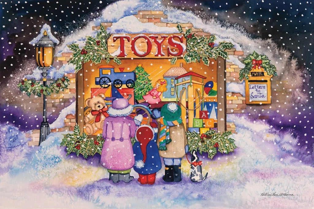 Toyshop by Kathleen Parr McKenna. SKU 41395i. Archival Giclee Fine art print for wall decor.