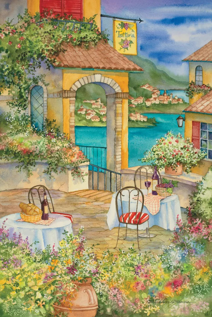 Trattoria by Kathleen Parr McKenna. SKU 47932h. Archival Giclee Fine art print for wall decor.