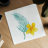 Treasures of the Tropics IX by Kathleen Parr McKenna. Shown as a detailed flat fine art print, highlighting archival giclee quality. Available as an archival giclee rolled canvas, fine art paper, or poster print. SKU 37007a.
