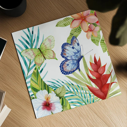 Treasures of the Tropics VI by Kathleen Parr McKenna. Shown as a detailed flat fine art print, highlighting archival giclee quality. Available as an archival giclee rolled canvas, fine art paper, or poster print. SKU 34249a.