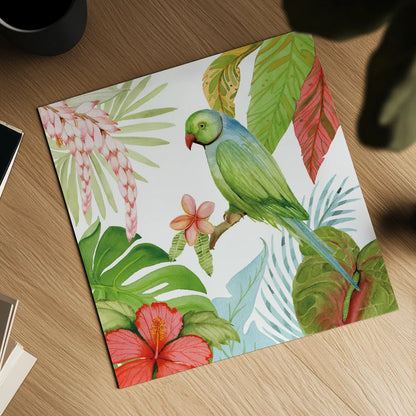 Treasures of the Tropics VII by Kathleen Parr McKenna. Shown as a detailed flat fine art print, highlighting archival giclee quality. Available as an archival giclee rolled canvas, fine art paper, or poster print. SKU 34250a.