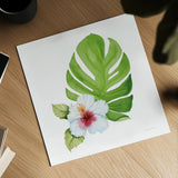 Treasures of the Tropics VIII by Kathleen Parr McKenna. Shown as a detailed flat fine art print, highlighting archival giclee quality. Available as an archival giclee rolled canvas, fine art paper, or poster print. SKU 37006a.
